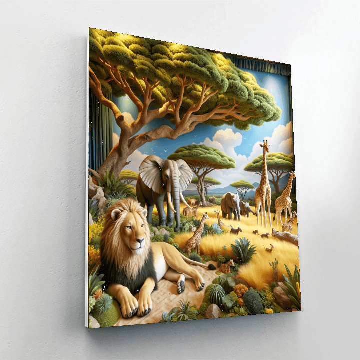 Adventurous Safari Expedition - DIY Painting By Numbers Kit