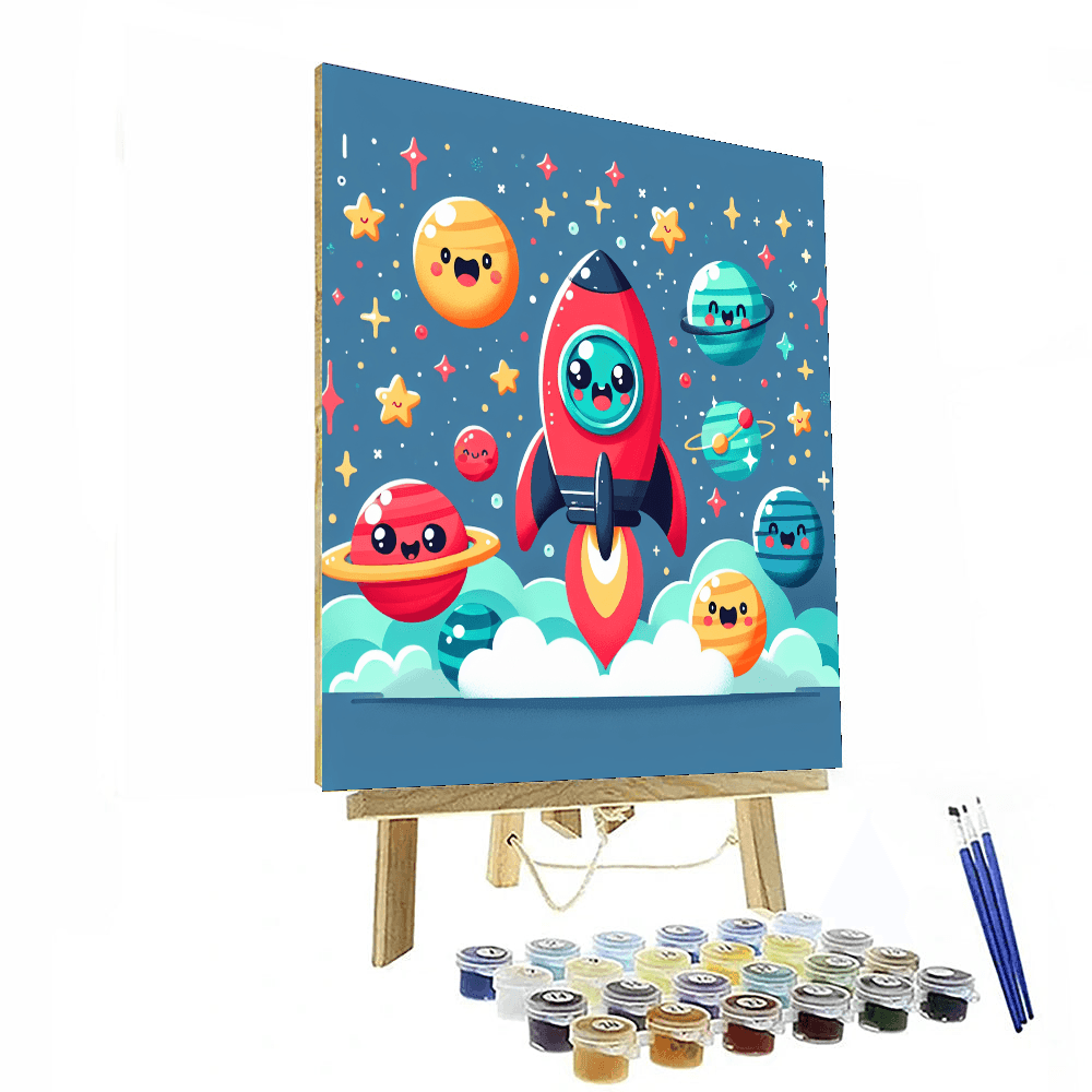Enchanting Space Odyssey Painting Number Kit