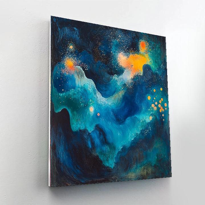 Paul Cézanne Inspired Celestial Garden Dream  Paint By Color