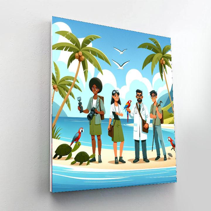 Tropical Island Expedition Numbered Painting Kits