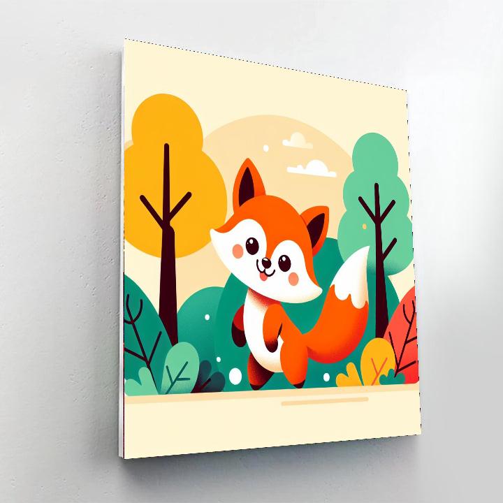 Fun Fox DIY Paint By Numbers