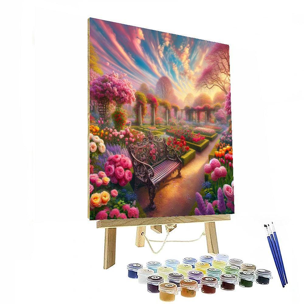 Victorian Spring Delight Paint By Numbers Art