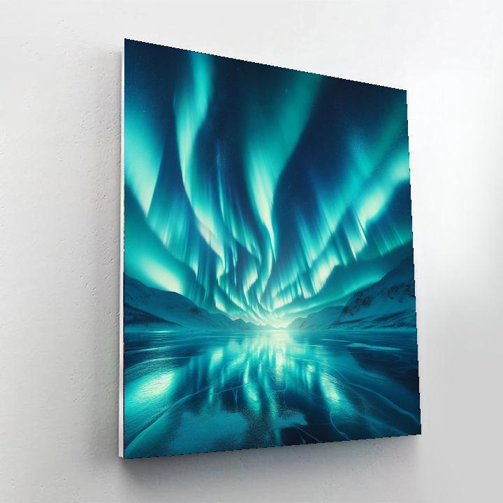 Dancing Aurora Borealis Paint By Color