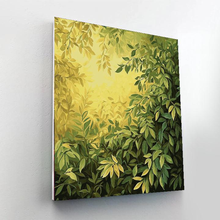 Leonardo Da Vinci Inspired Symphony Of Verdant Echoes  Paint By Numbers Art