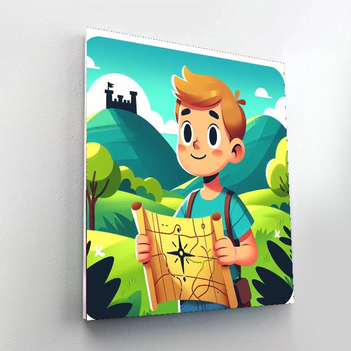 Magical Map Adventure Number Painting