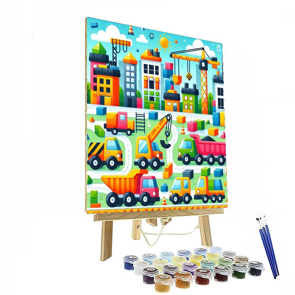 Creative Construction Paint By Numbers Art
