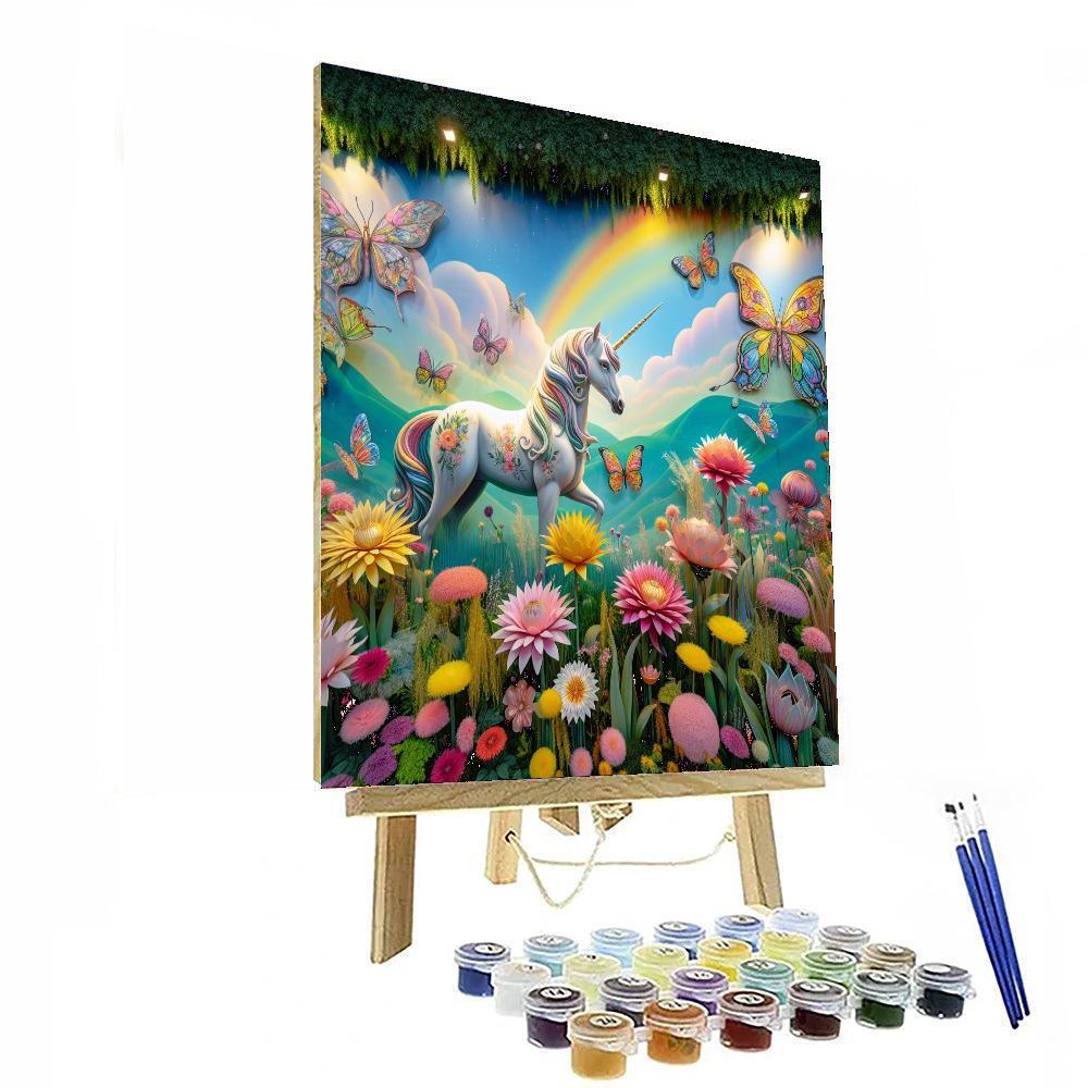 Whimsical Fairy Tale Meadow Painting By Numbers Kit