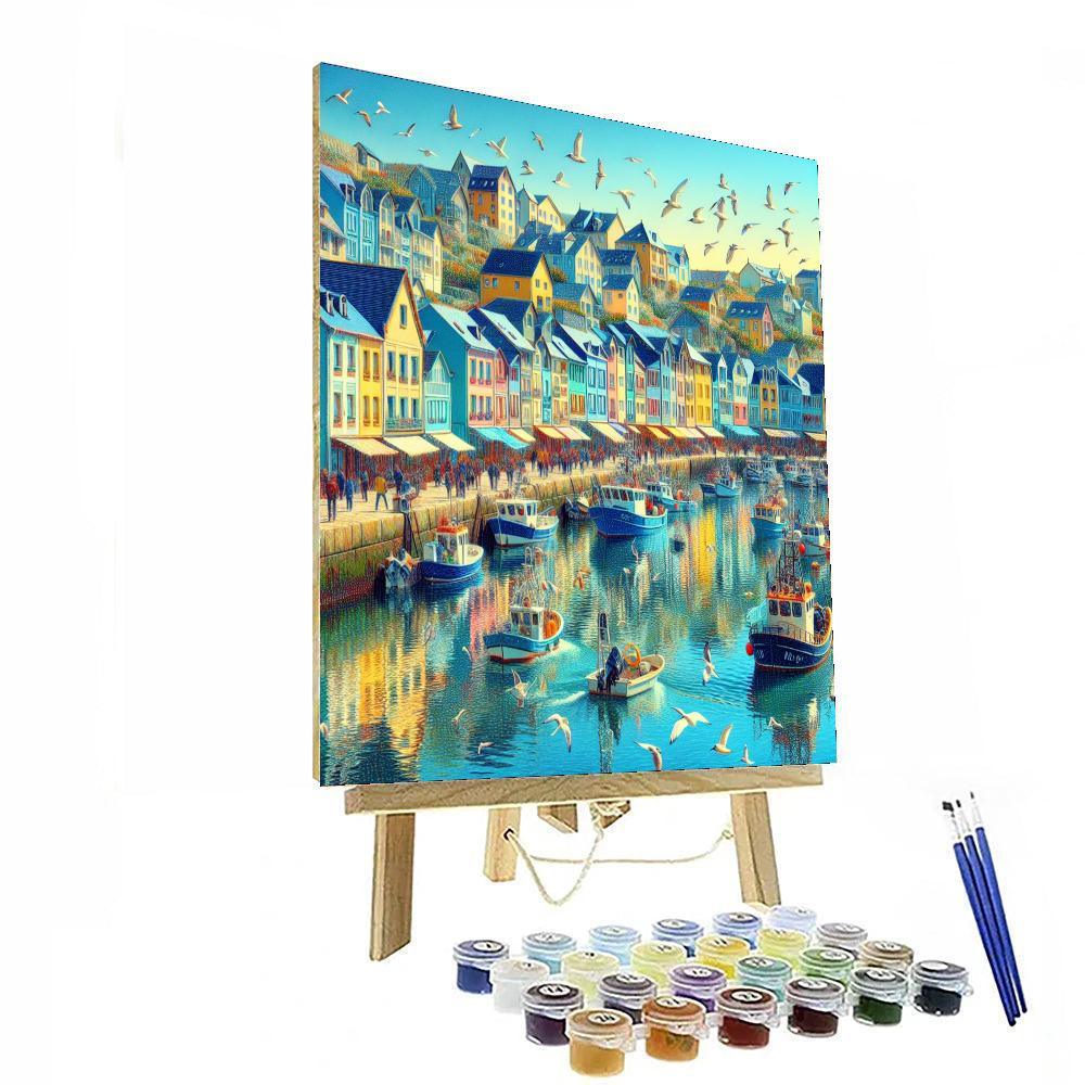 Seaside Townscape Paint By Numbers Kits
