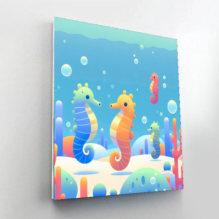 Serene Seahorse Sanctuary Paint By Numbers