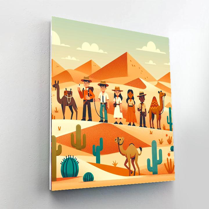 Sandy Dunes Safari Numbered Painting Kits