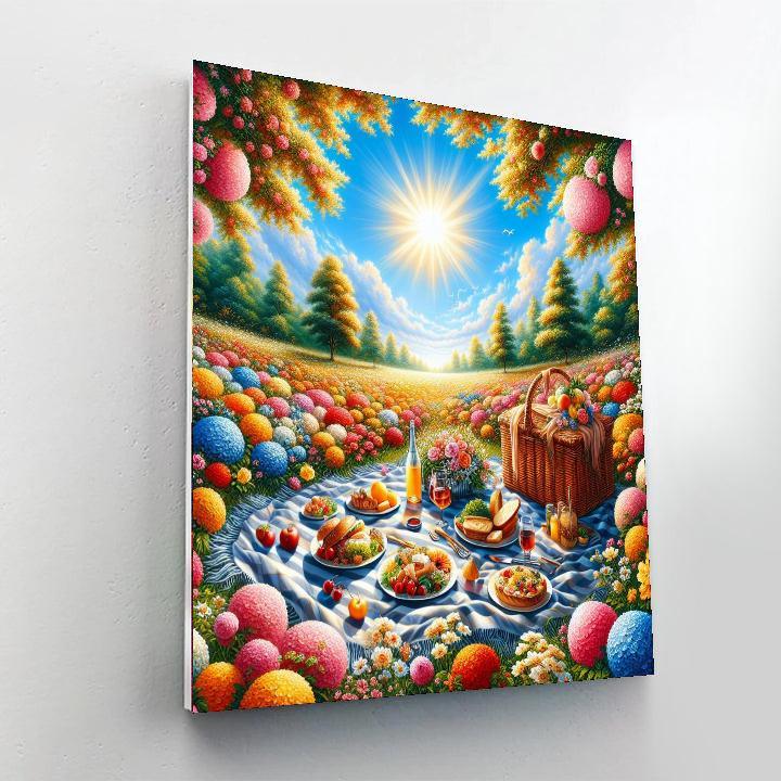 Delightful Picnic In The Park DIY Paint By Numbers