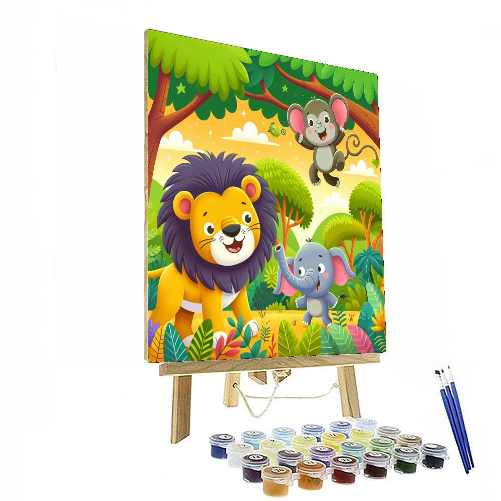 Jungle Safari Excitement DIY Paint By Numbers