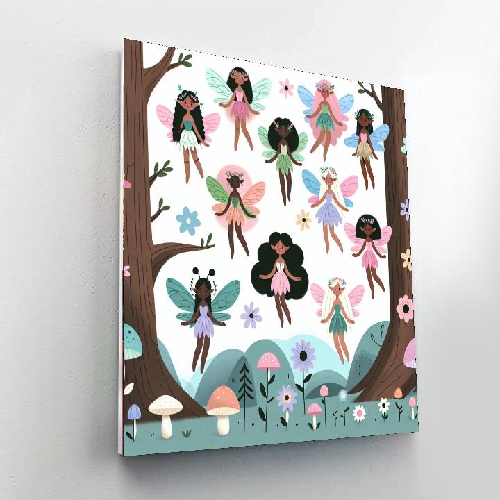 Enchanted Fairy Woods Painting By Numbers Kit