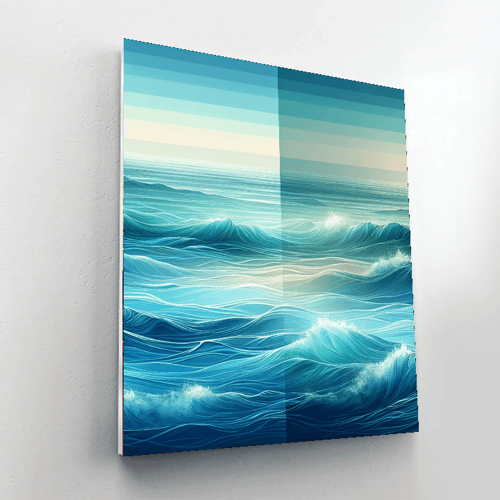 Meditative Ocean Waves Paint By Numbers Kits