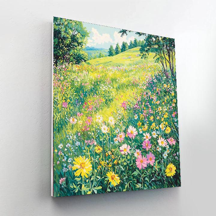 Utagawa Hiroshige Inspired Echoes Of Tranquil Meadows  Painting By Numbers Kit