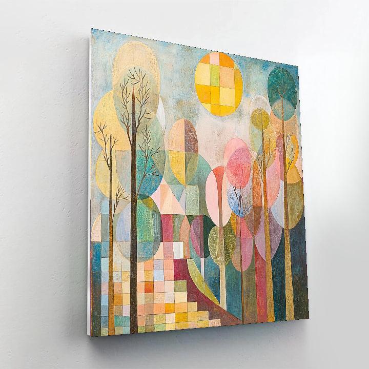 Paul Klee Inspired Translucent Realms  Numbered Painting Kits