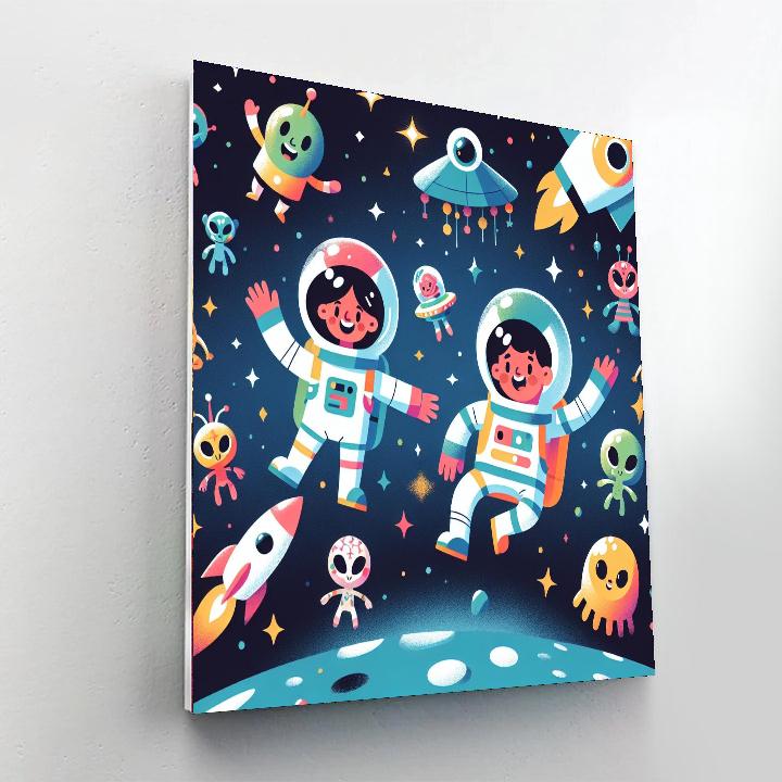 Fun Space Expedition Paint By Numbers