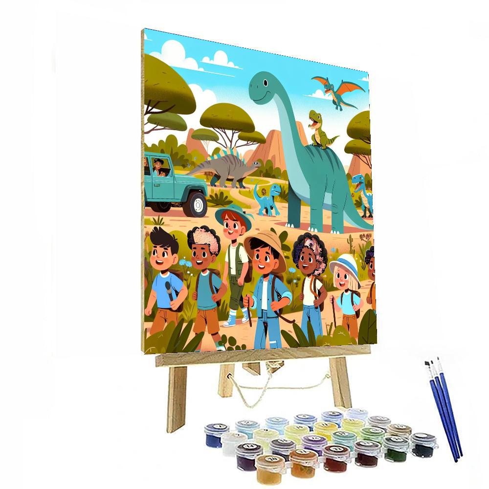 Dino Safari Quest Numbered Painting Kits