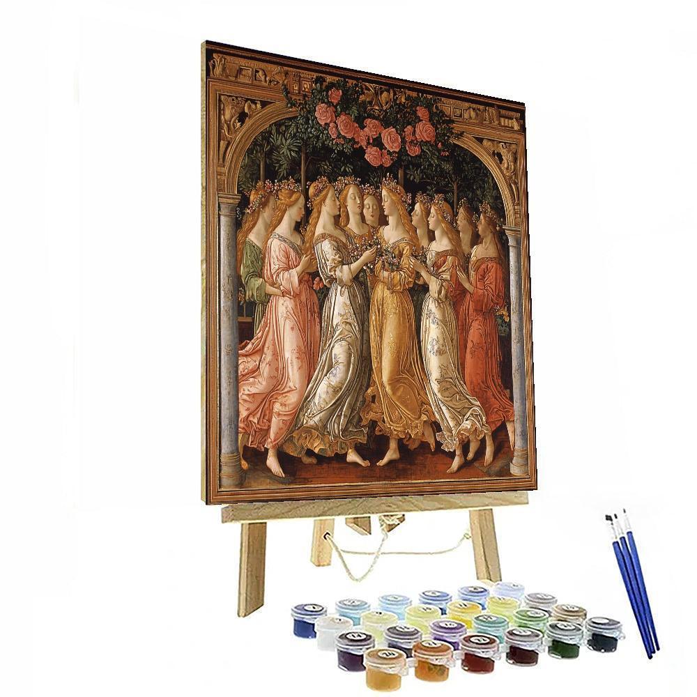 Sandro Botticelli Inspired Renaissance Courtship  Paint By Numbers