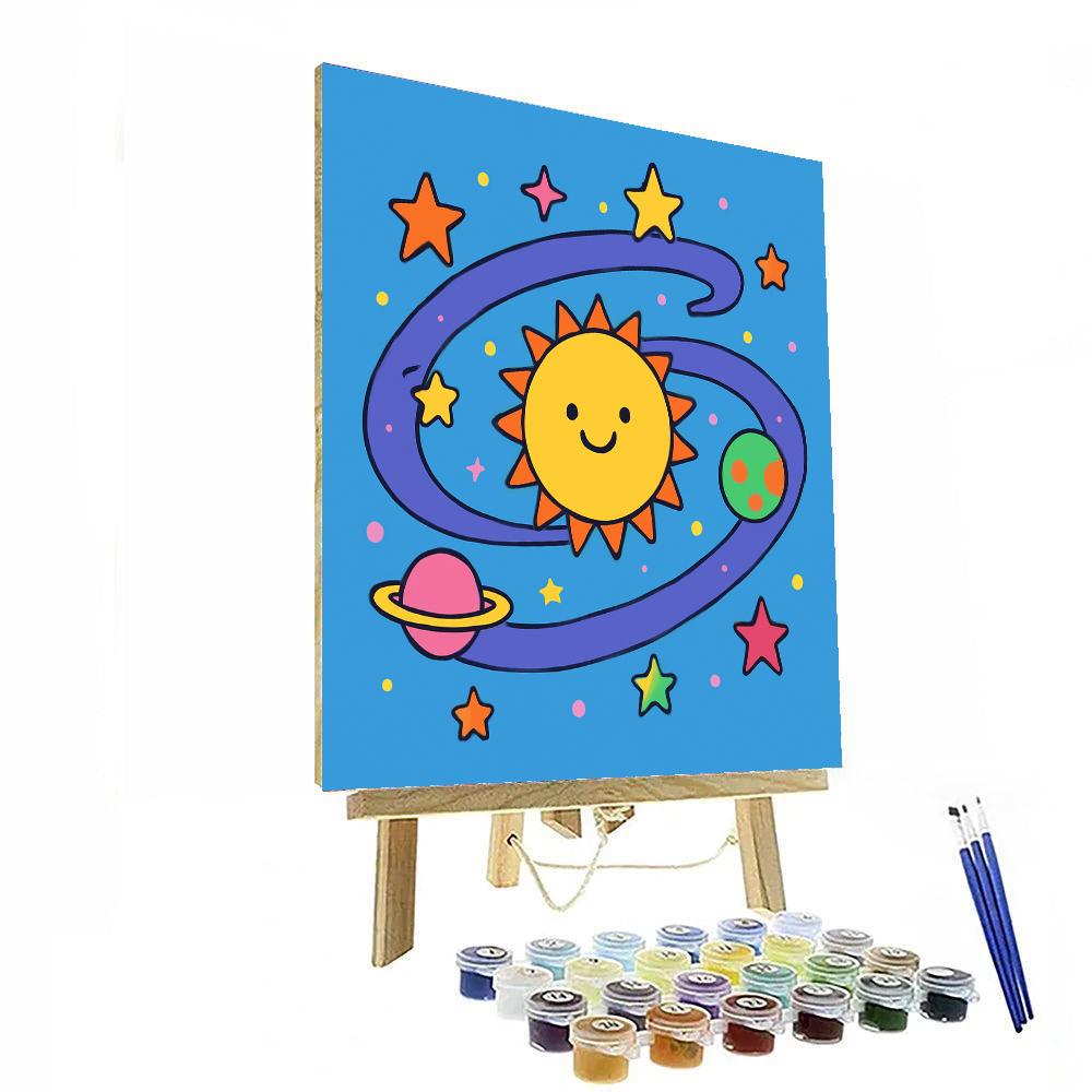 Gleeful Galaxy Paint By Numbers