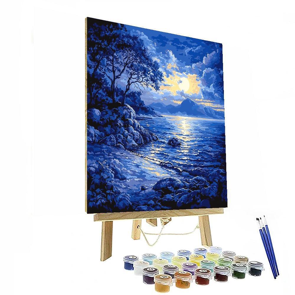 Arnold Böcklin Inspired Mystic Seaside Twilight  Paint By Numbers Kits