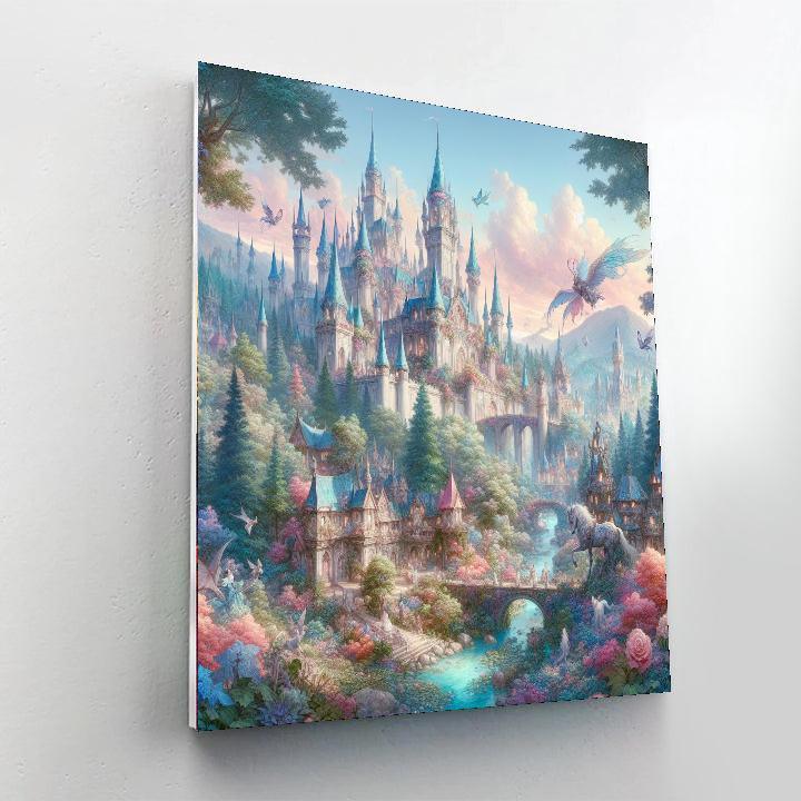 Fanciful Fairy Tale Dream Painting Number Kit