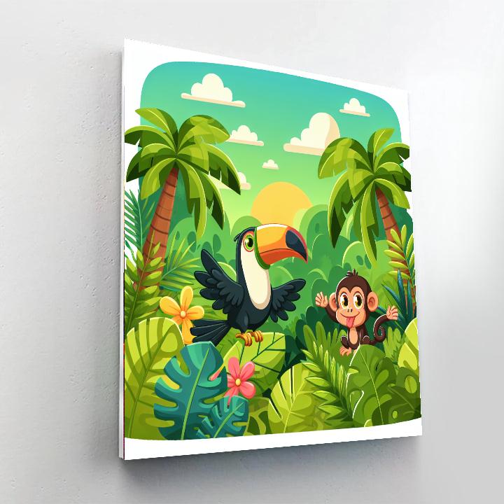 Rainforest Safari Journey Numbered Painting Kits