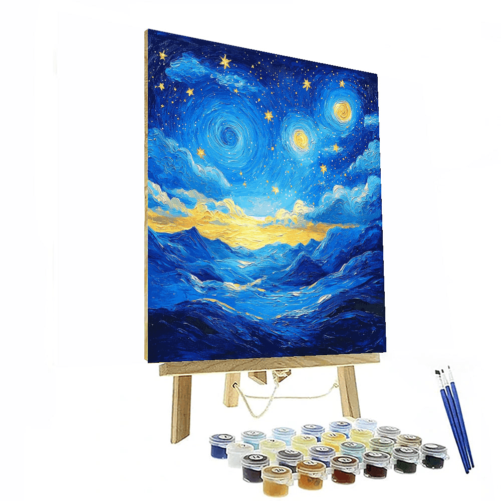 Van Gogh Inspired Ethereal Night Skies  Number Painting