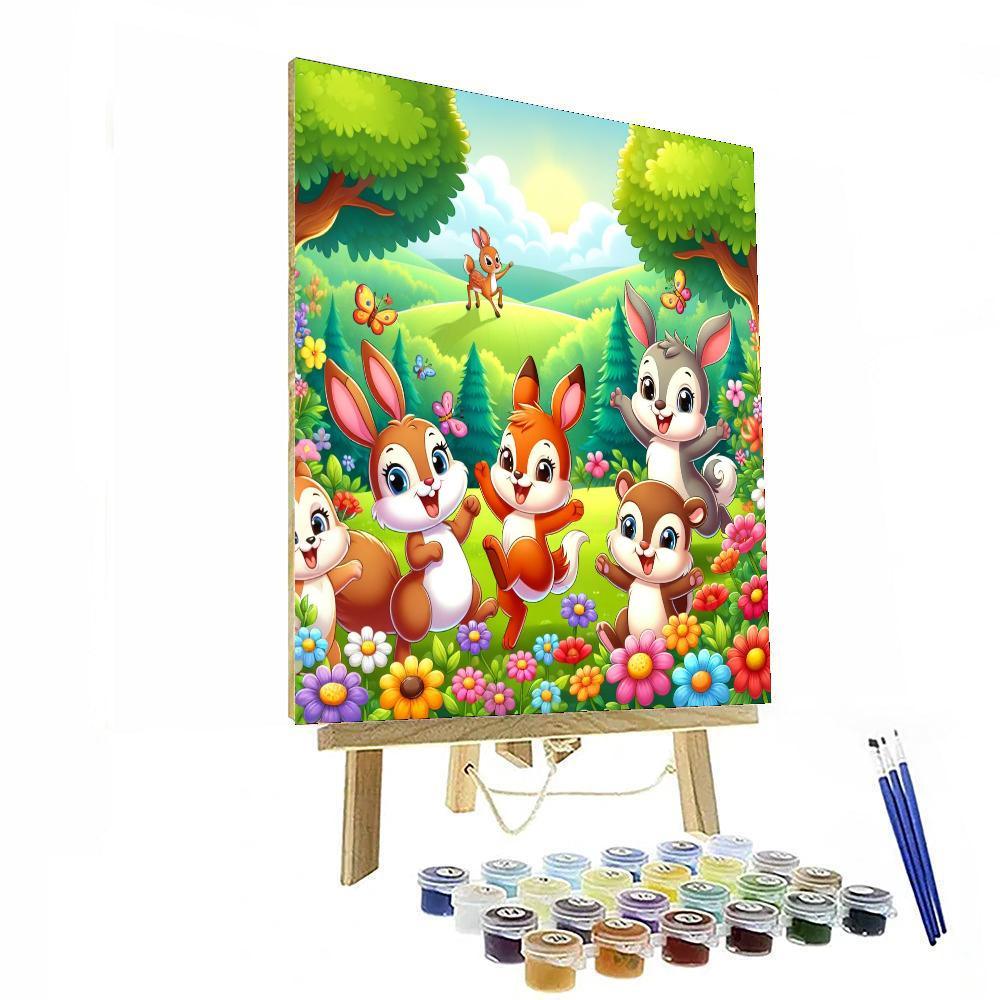 Friendly Forest Frolics Numbered Painting Kits