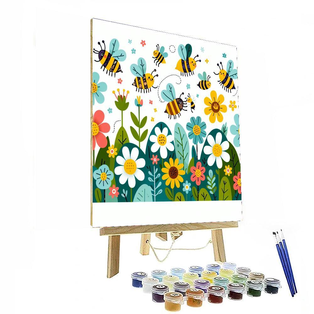 Buzzy Bee Pollination Numbered Painting Kits