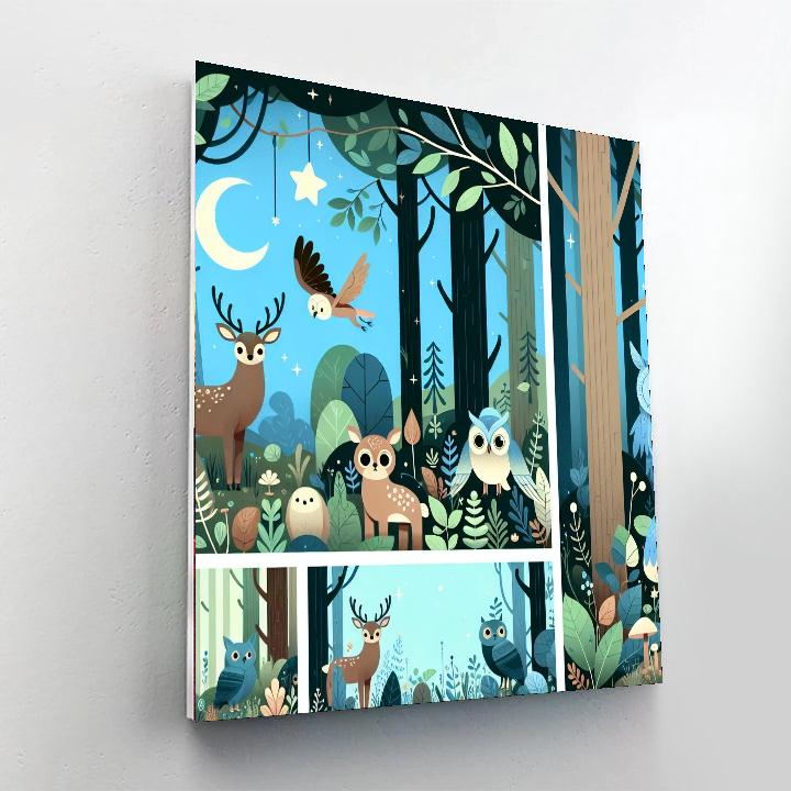 Enchanted Woodlands Journey Painting Number Kit