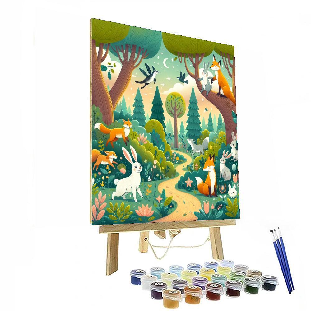 Magical Woodland Hideaway Painting By Numbers Kit