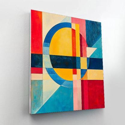 Wassily Kandinsky Inspired Futuristic Abstract Geometry  DIY Paint By Numbers