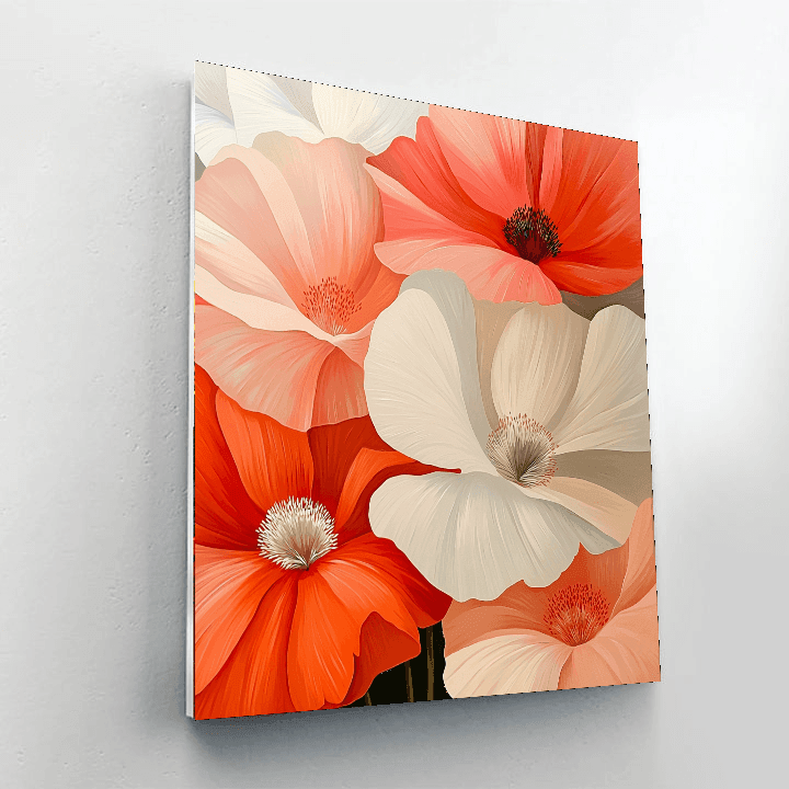 Georgia O'Keeffe Inspired Modern Petals  Paint By Numbers Kits