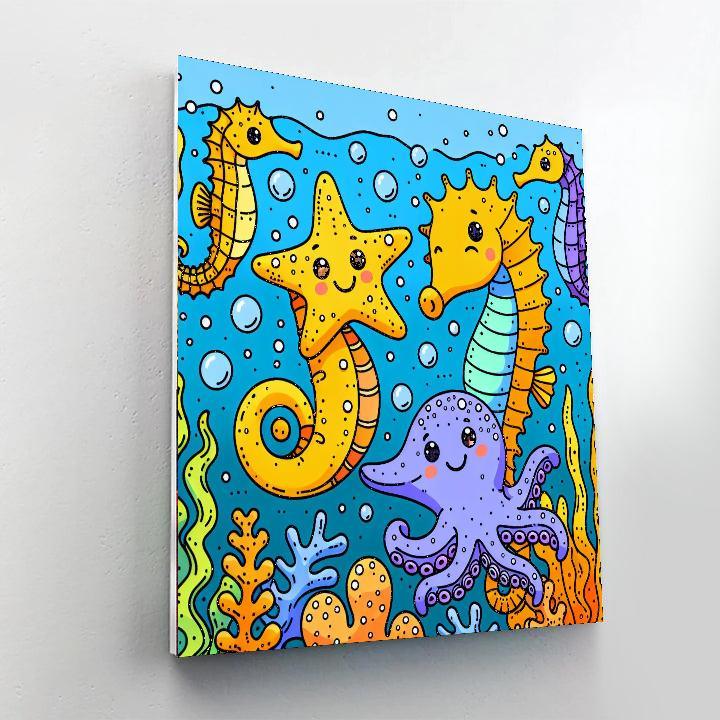 Undersea Friends Celebration Paint By Numbers Kits