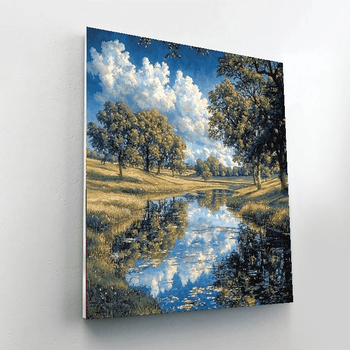John Constable Inspired Ethereal Reflections  Paint By Numbers
