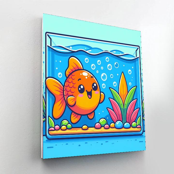 Joyful Goldfish Paint By Number