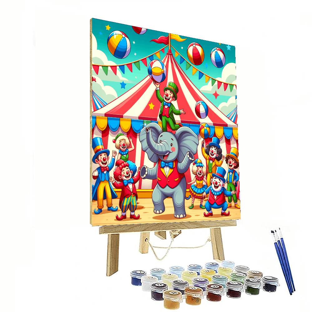 Colorful Circus DIY Paint By Numbers
