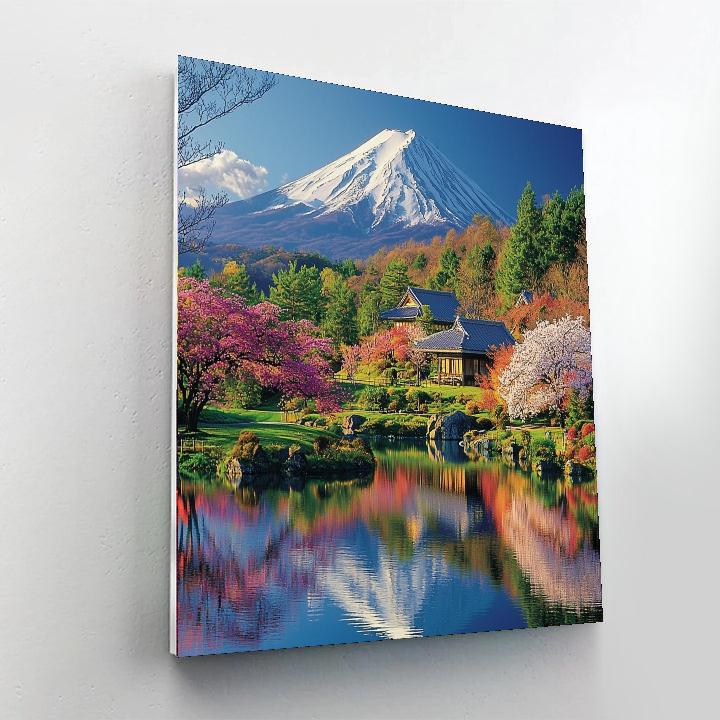 Mount Fuji's Five Lakes Paint By Color