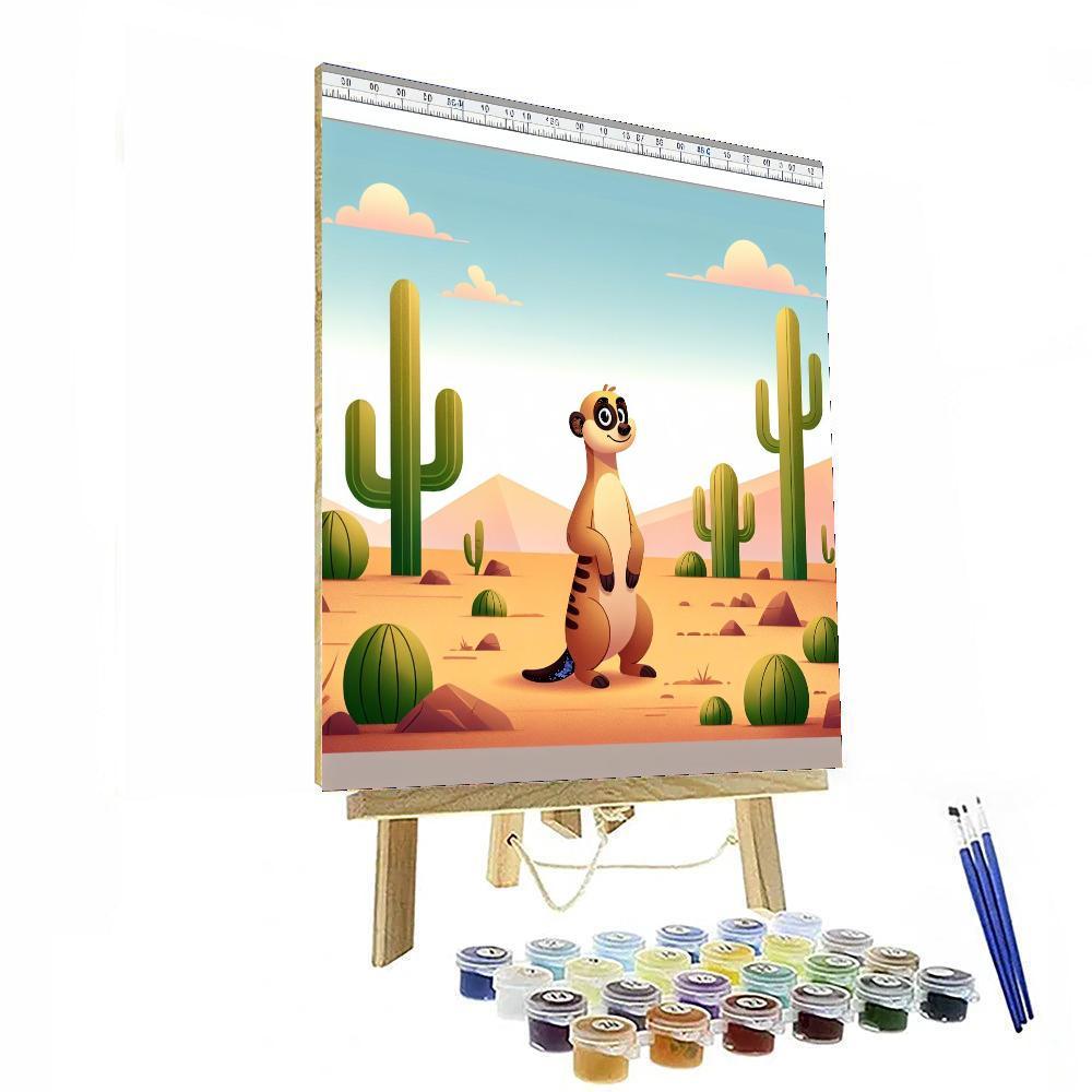 Mellow Meerkat Painting By Numbers Kit