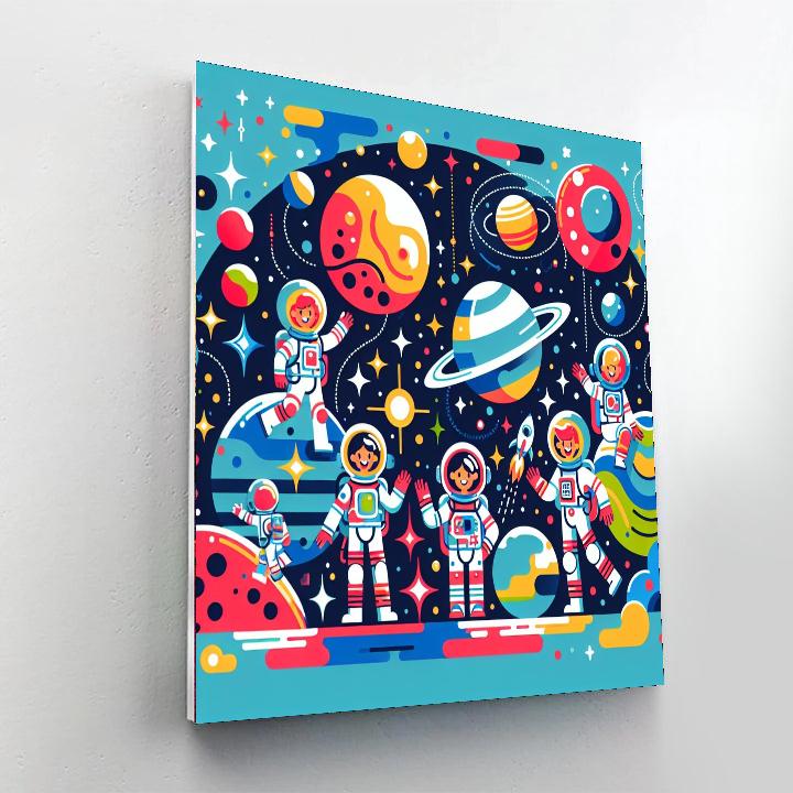 Space Explorers League Paint By Color