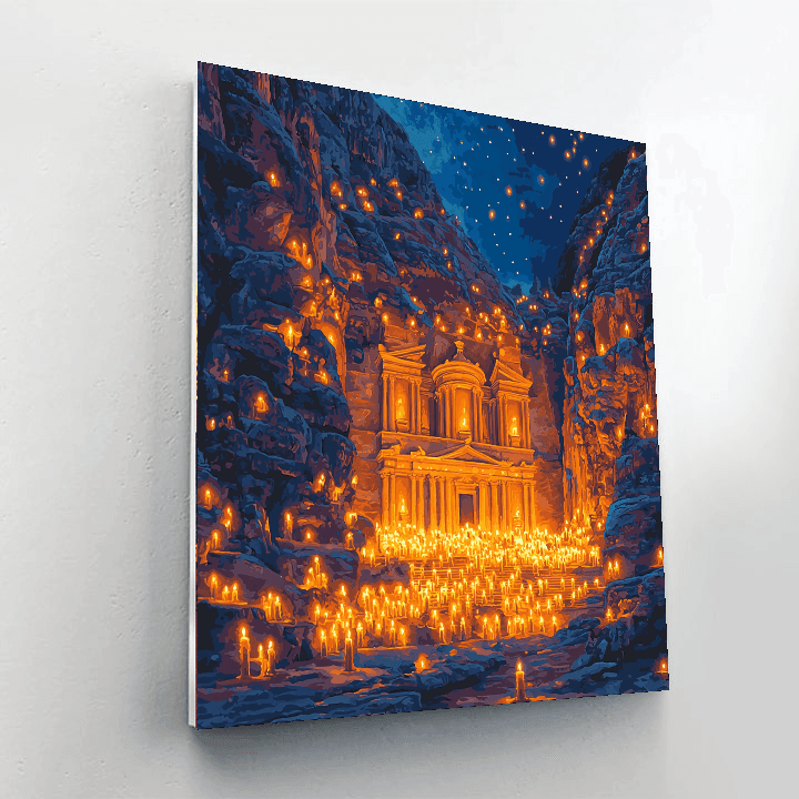 Petra By Night - Jordan Paint By Numbers