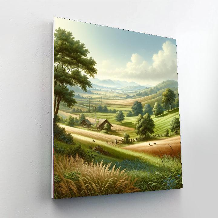 Serene Pastoral Daydream Paint By Number