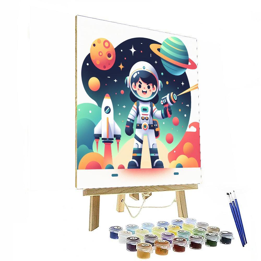 Space Ranger Adventure Paint By Numbers Art