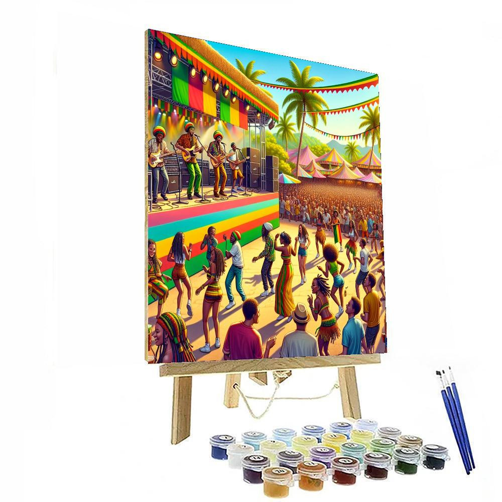 Kingston Reggae Fest Number Painting