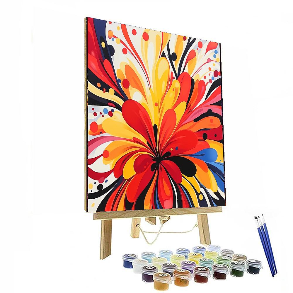 Joan Miró Inspired Fanciful Whirlwind  Paint By Numbers Art