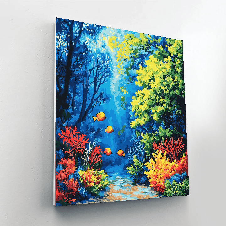 Paul Cézanne Inspired Cosmic Ocean  Paint By Numbers