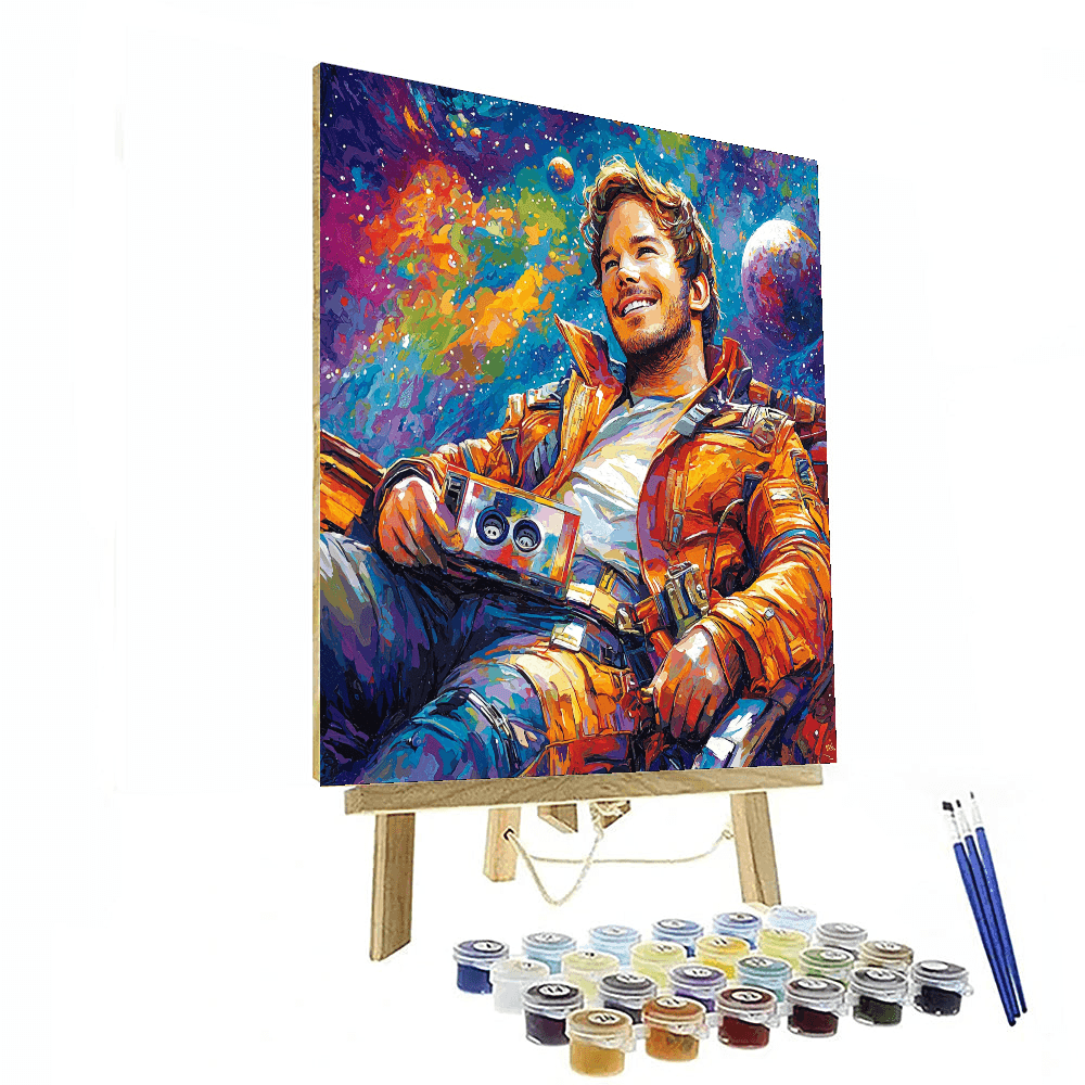 Chris Pratt: From Parks To The Stars Of Guardians Painting By Numbers Kit