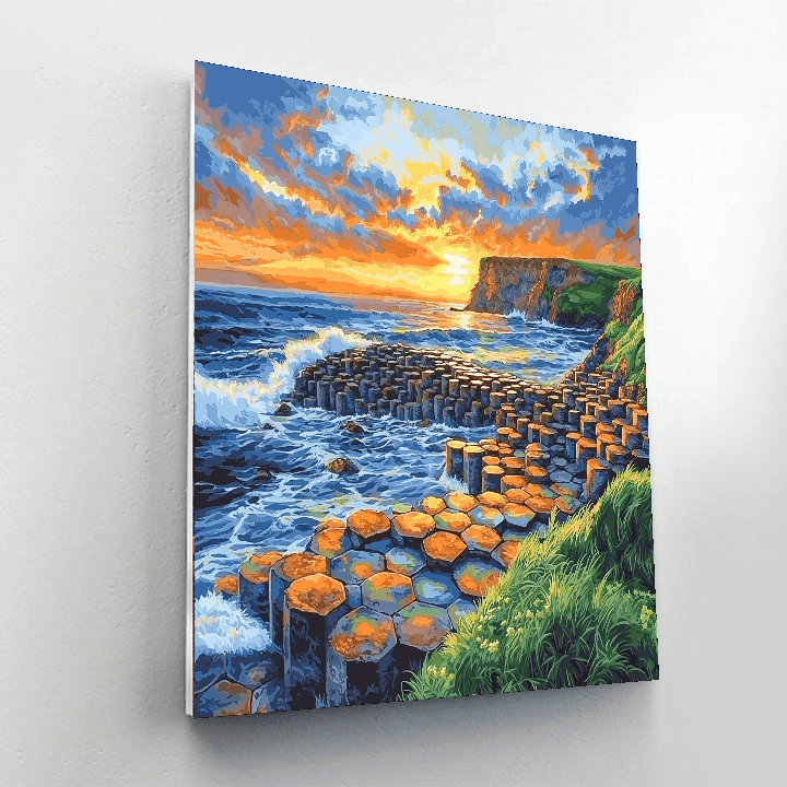 Giants Causeway - County Antrim, Northern Ireland Numbered Painting Kits