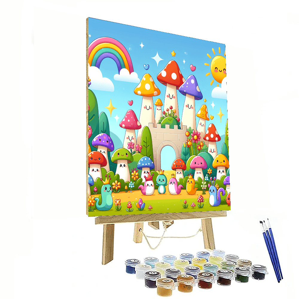 Sunny Mushroom Kingdom Paint By Numbers Kits